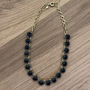 Bundle Black Crystal Necklace & Fall Jumpsuit